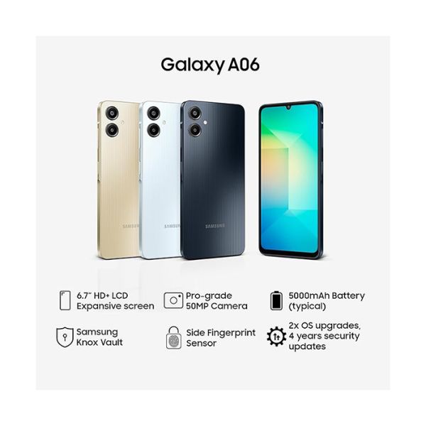 گوشی سامسونگ Galaxy A06 دو سیمکارت 128 گیگابایت با رم 6 گیگابایت - تصویر 2